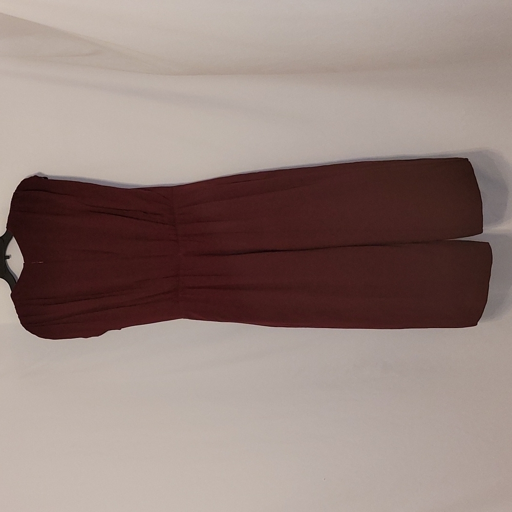 GAL Meets Glam Luella Ruched Shoulder Crop Wide Leg Jumpsuit - Picture 13 of 16